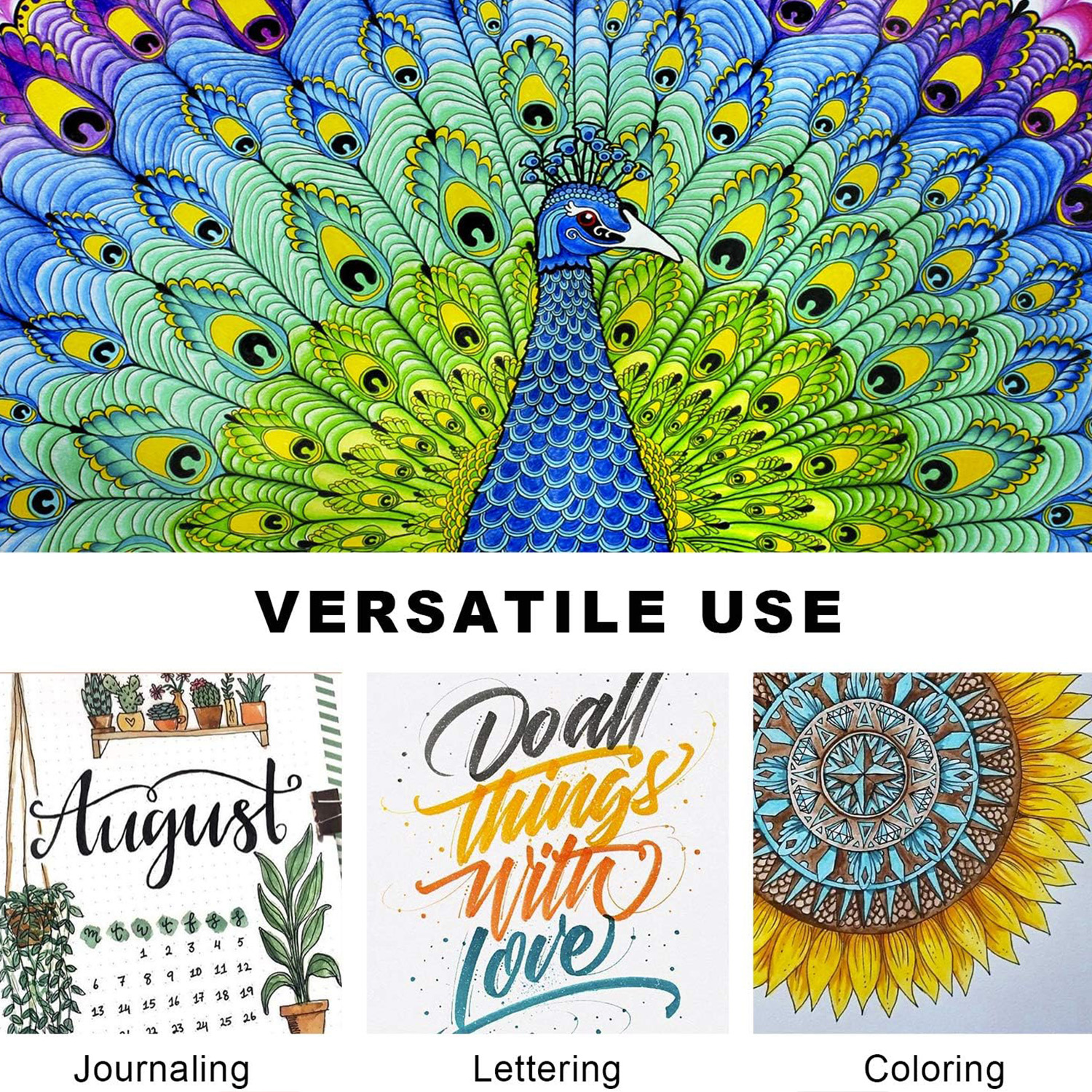 12/24/36/60/80/100/120 Colors Dual Markers Brush Pen Fine Double Tip Art Marker Coloring Hand Lettering Drawing School Supplied