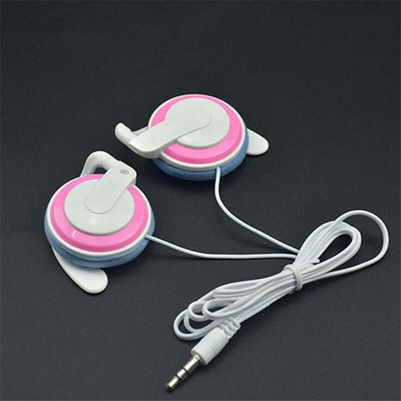 Sport Wired Headphones Earphone 3.5mm Stereo Running Earphones Earbud Universal For Mobile Phone Sony Samsung Computer MP3 4: Pink