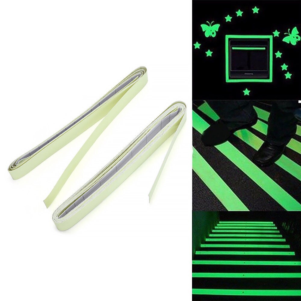 10 Mm * 3 M Lichtgevende Tape Zelfklevende Tape Nachtzicht Glow In Dark Veiligheidswaarschuwing Security Podium home Decoratie Tapes