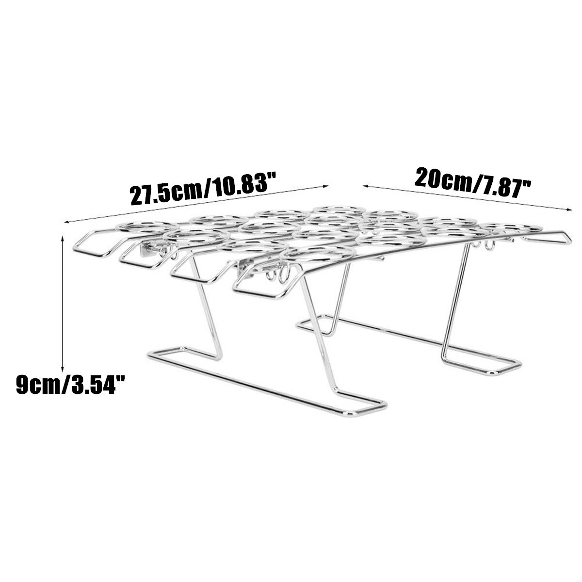 16 Holes Stainless Steel Ice Cream Cone Display Rack Stand Diy Ice Cream Cone Holders Baking Cupcake Cooling Tray Rack Holder