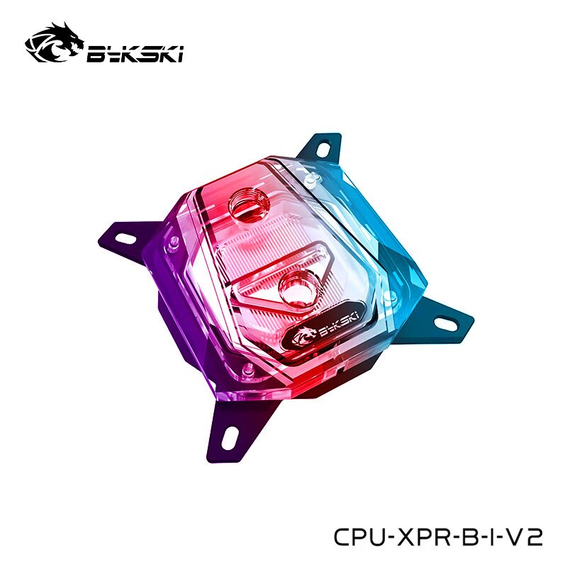 Bykski-bloque de agua para CPU, sistema de refrigeración líquida, Enfriador de CPU, 5V, CPU-XPR-B-I-V2, para INTEL LGA1150 1151 X99 /AMD RYZEN AM4 AM3: Intel 3PIN (A-RGB)