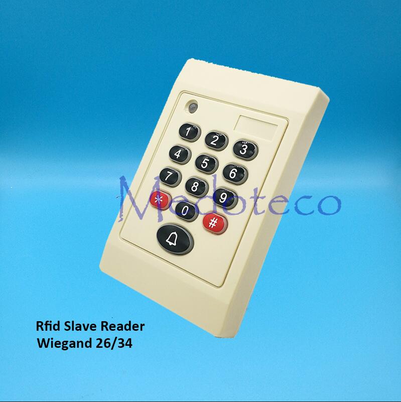 Metal Rfid Card Access Control EM card Press keypad access controller wiegand 26 input for Keypad Reader Door Lock Reader: White Reader