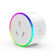 Wifi smart stikkontakt med strømmonitor fjernkontroll tidtaker uttak strømkontakt til android/ios telefonapp au/eu/oss/jp/uk plugg