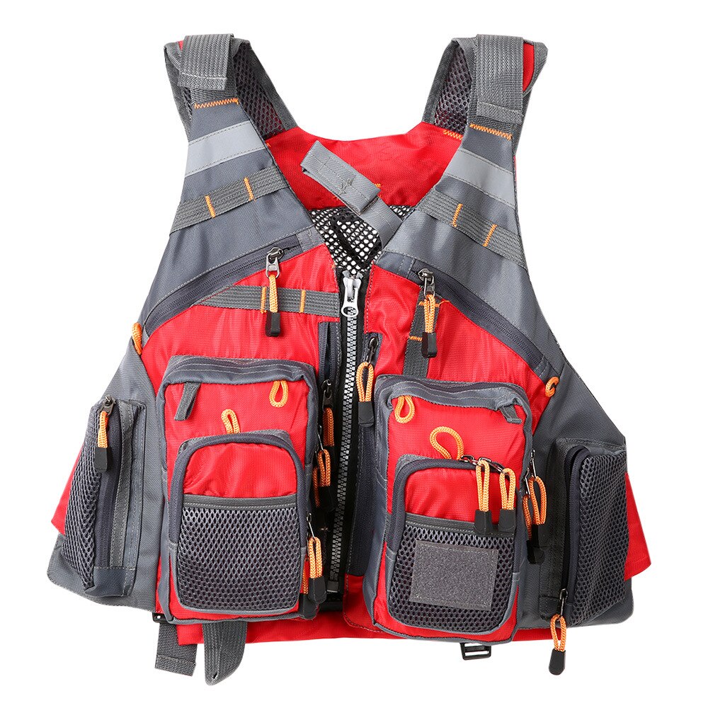 Men'S And Women'S Fishing Life Vest Outdoor Water Sports Safety Life Jacket Marine Fishing Life Vest Fishing Backpack