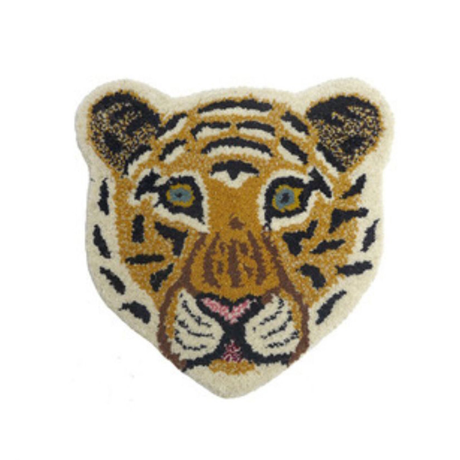 Household Imitation Cashmere Seat Cushion Cartoon Tiger/Lion/Panda Shape Thickened Floor Mat for Bedroom Living Room: 1