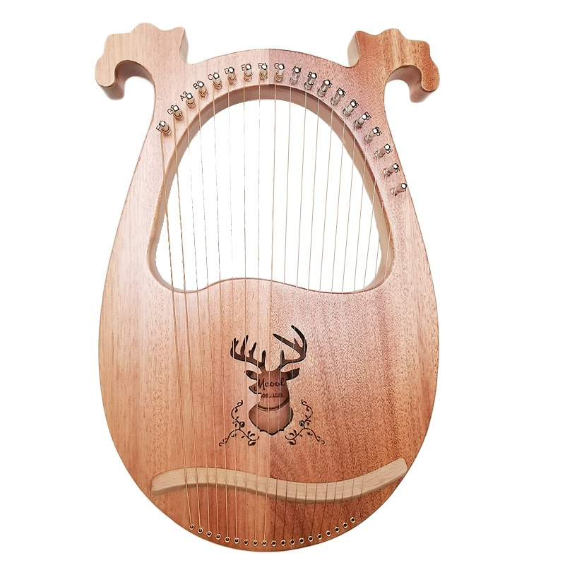 Lyre 19 strings nybegynder lyre klaver lille harpe lilarier let at lære bærbar let at lære små musikinstrumenter