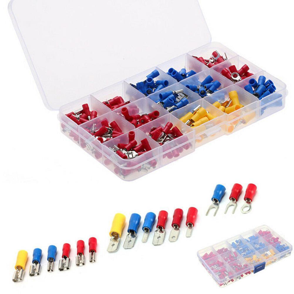 280pcs Boxed Combined Terminal Set Rubber Cold Pressed Terminal Combined Cold Box Wire Set Block Pressed
