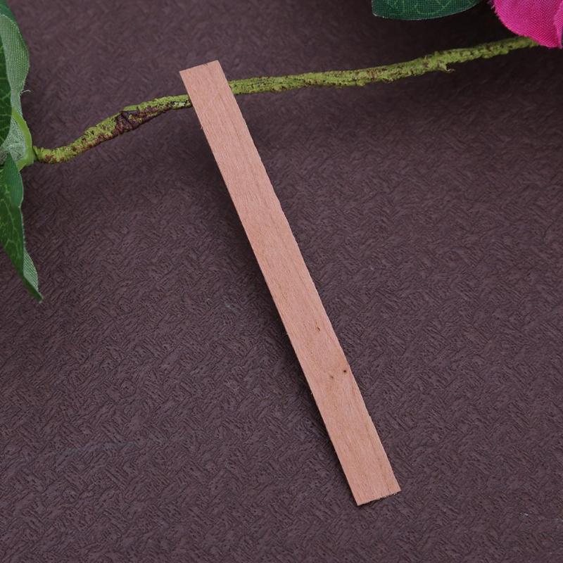 50 unids/set de mechas para velas de madera hechas a mano, mecha de madera, cera, vela, núcleo, DIY, fabricación de velas, accesorios para la decoración del hogar