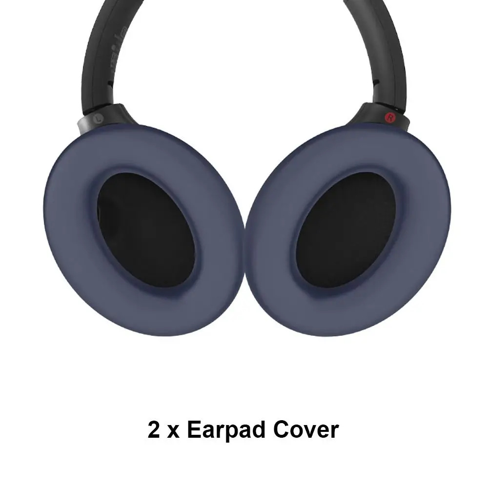 de almohadillas para los oídos, funda protectora de silicona a prueba de golpes para haz de cabeza, antipolvo, suave para auriculares WH-1000XM4: Azul cielo