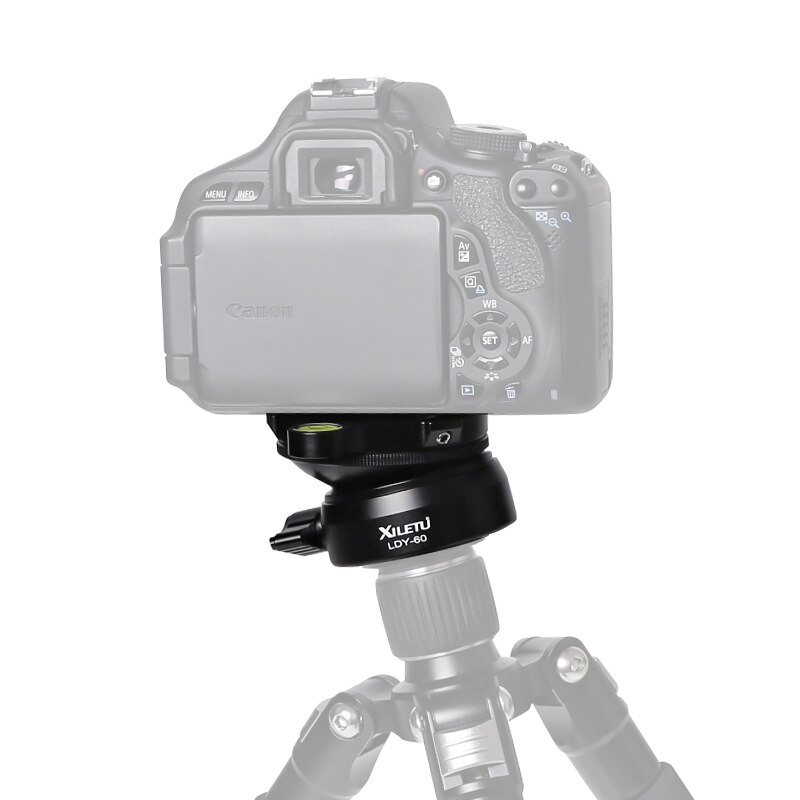 XILETU LDY60 Tripod Head Leveling Base Level Horizontal Adjustment Platform to Tripod Hemisphere aerial photography