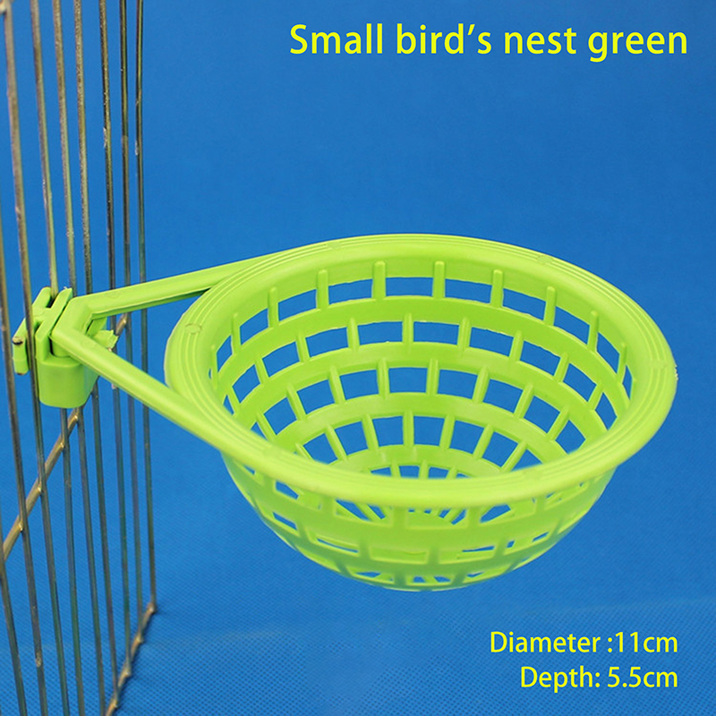1PC Bird Hatching Accessories Plastic Canary Nest Cage Decorative Cages Bird Eggs Nest Pan Pet Birds Hatching Tools Supplies: WHITE