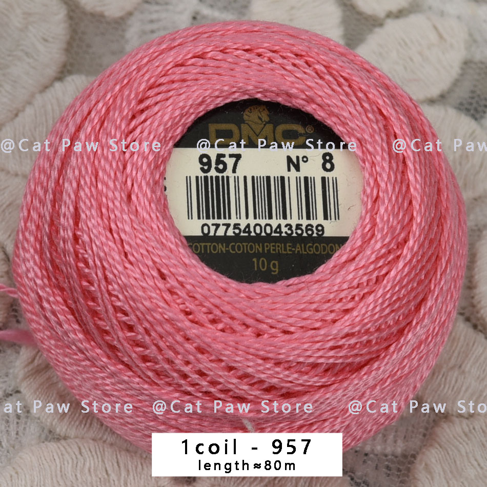 Hilos de punto de cruz DMC originales, hilo de bordar, hilo de moulina, hilo de algodón para gancho, hilo de coser, línea de ganchillo