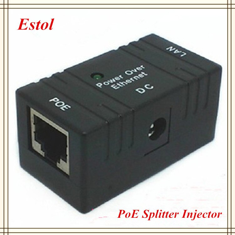 10 Stks/partij RJ45 Connector Poe Injector Power Over Ethernet Adapter Schakelaar Voor Ip Camera, ip Telefoon Adapter Converter Cctv Ap