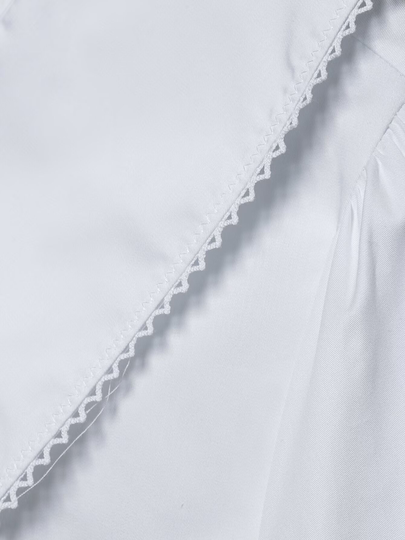 Tangada hvid crop skjorte med sløjfe og korte ærmer til kvinder, bluse, toppe, 3 timer, 00287
