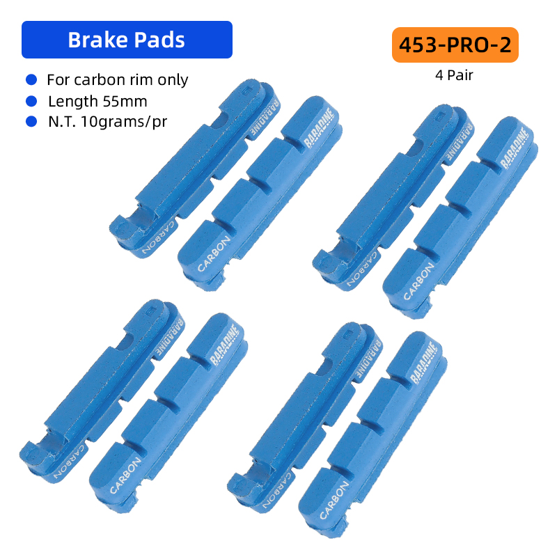 Road Brake Pads Cartridge type for V-Brake Cantilever Low Wear Tear Carbon Rim Stopper BMX Road Bike Brake Shoes Inserts: Clear