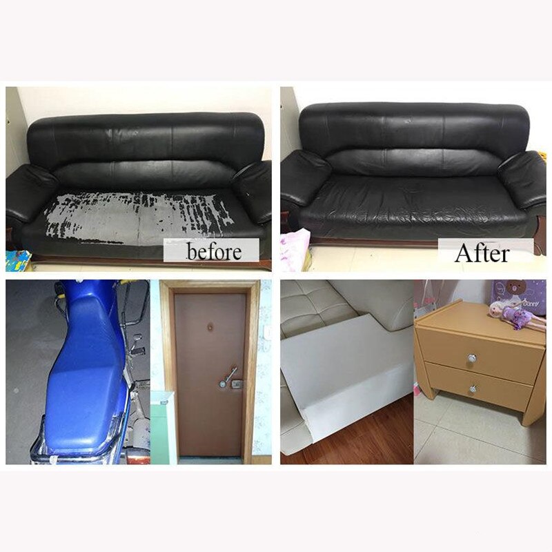 Self Adhesive Fix Patch Leather Wood Grain Tape Sofa Furniture Baseboard Repair Subsidies PU Fabric Stickers PU Leather Patches