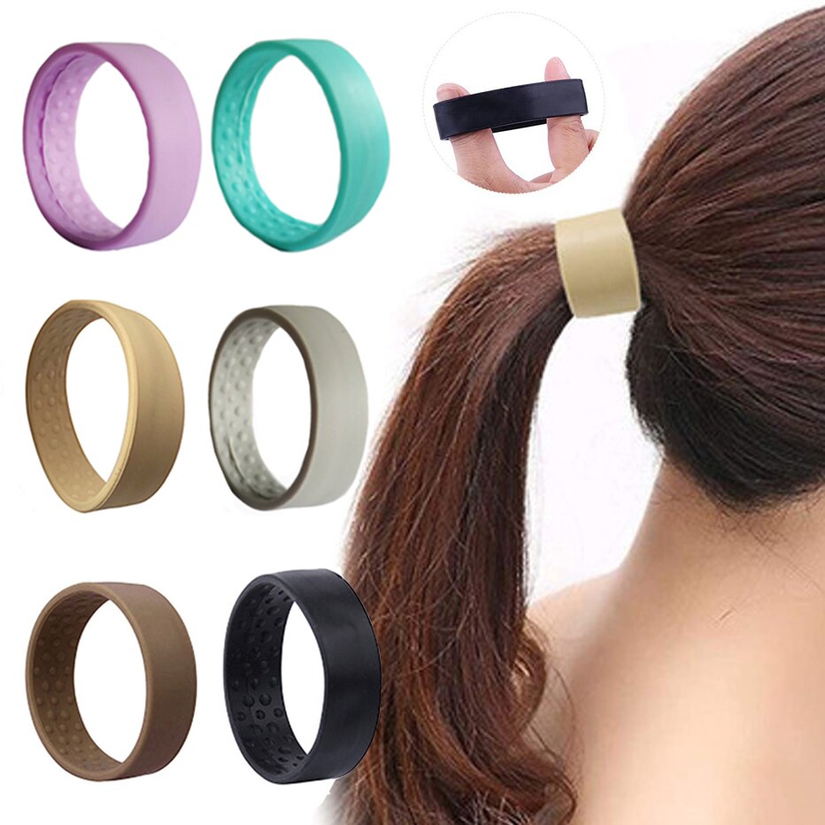 Siliconen Opvouwbare Elastische Haarband Vrouwen Haarspeld Haar Band Paardenstaart Houder Hoofdband Touw Haar Accessoires Voor Meisjes