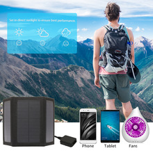 Cargador Solar portátil de 10W/5V con puerto USB, Panel Solar plegable de 5 paneles, para acampada, senderismo, viaje compacto, energía Solar, cargador de teléfono