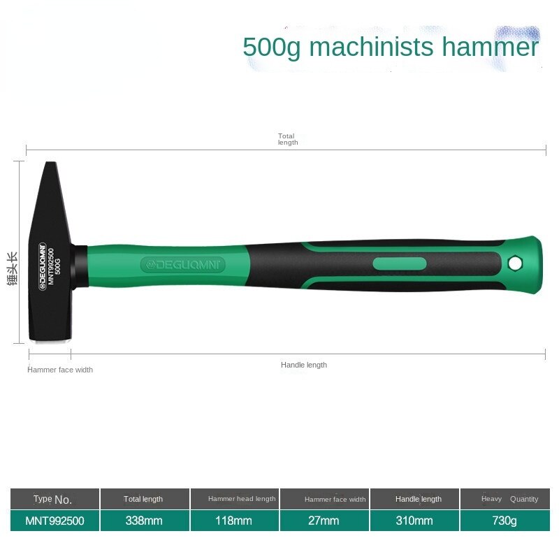 Martillo con herramientas de construcción Kerner Sturm, máquina de mano, martillo inverso, martillo de construcción, martillos neumáticos: 500g