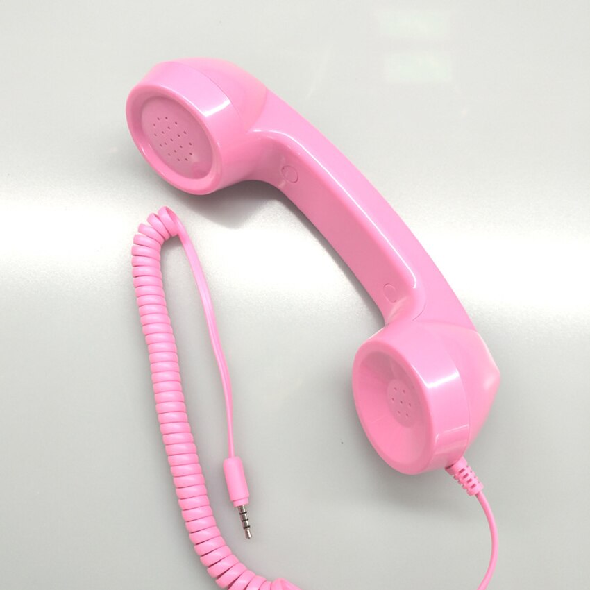 Vintage rétro téléphone combiné téléphone portable récepteur micro Microphone pour téléphone portable Smartphone, prise 3.5mm, câble 100cm
