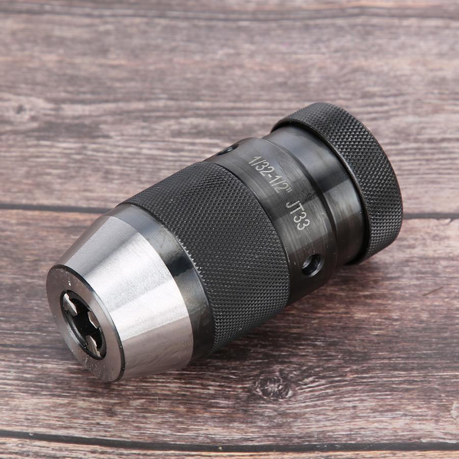 1/32-1/2 ''CNC Draaibank JT33 Mount Carbon Staal zelfspannende Boorkop Bit Boor Adapter Grote Klem bereik