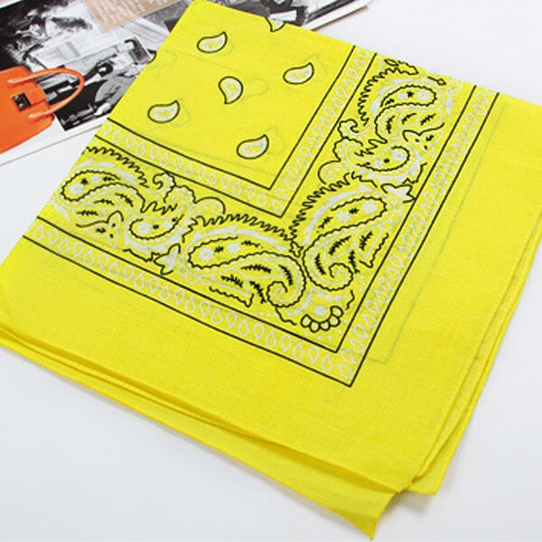 Unisex Hip Hop Black Bandana Headwear Hair Band Neck Scarf Wrist Wraps Square Scarves Print Handkerchief Square Bandana: A-2