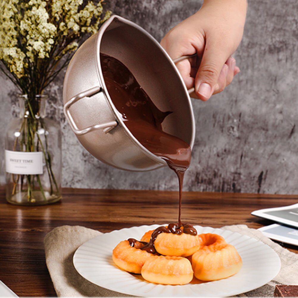 Kulstofstål non-stick chokoladeost smeltedigel pan fondant smør skål diy opvarmning bagning værktøj til hjemmet tilbehør