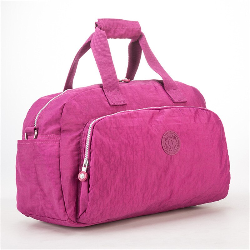 Lässige tragetaschen, nylon-schultertaschen, wochenendtaschen, umhängetaschen für herren, damengepäck, handgepäck, reisetaschen: Lila rot