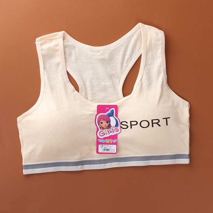 Cotton Training Bra 6-12 Years Girls Bra Breathable Girl Underwear Kids Teenage Children Student Sport Underwear Lingerie Bra