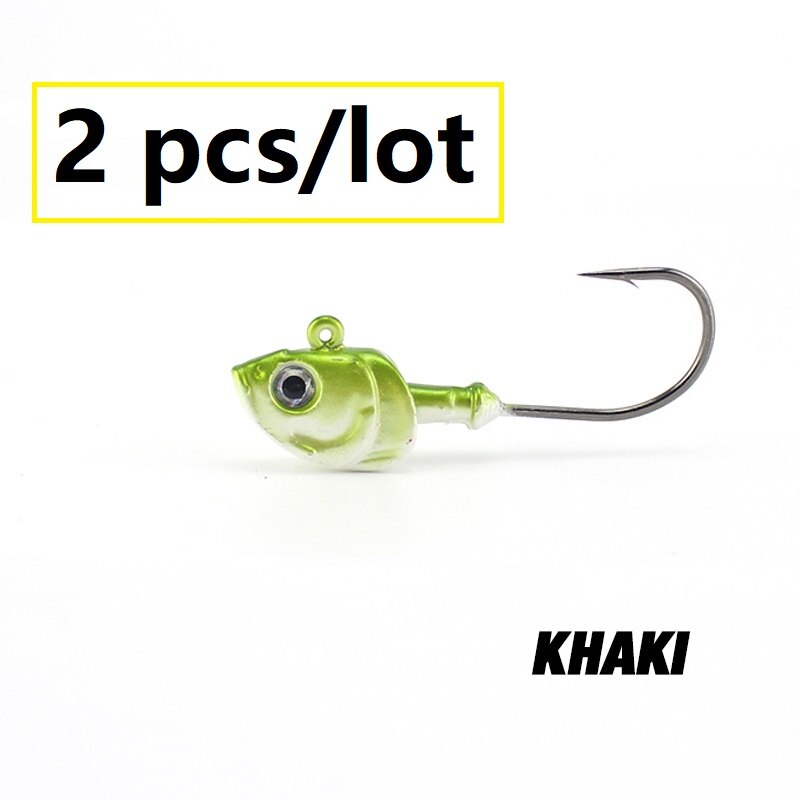 26g Lead Jig Head Saltwater Fishing Hooks for Swimbait Jiggs Lures 2pcs/pk Zander Pollock Jigging Fishing Bait: 01 KH26