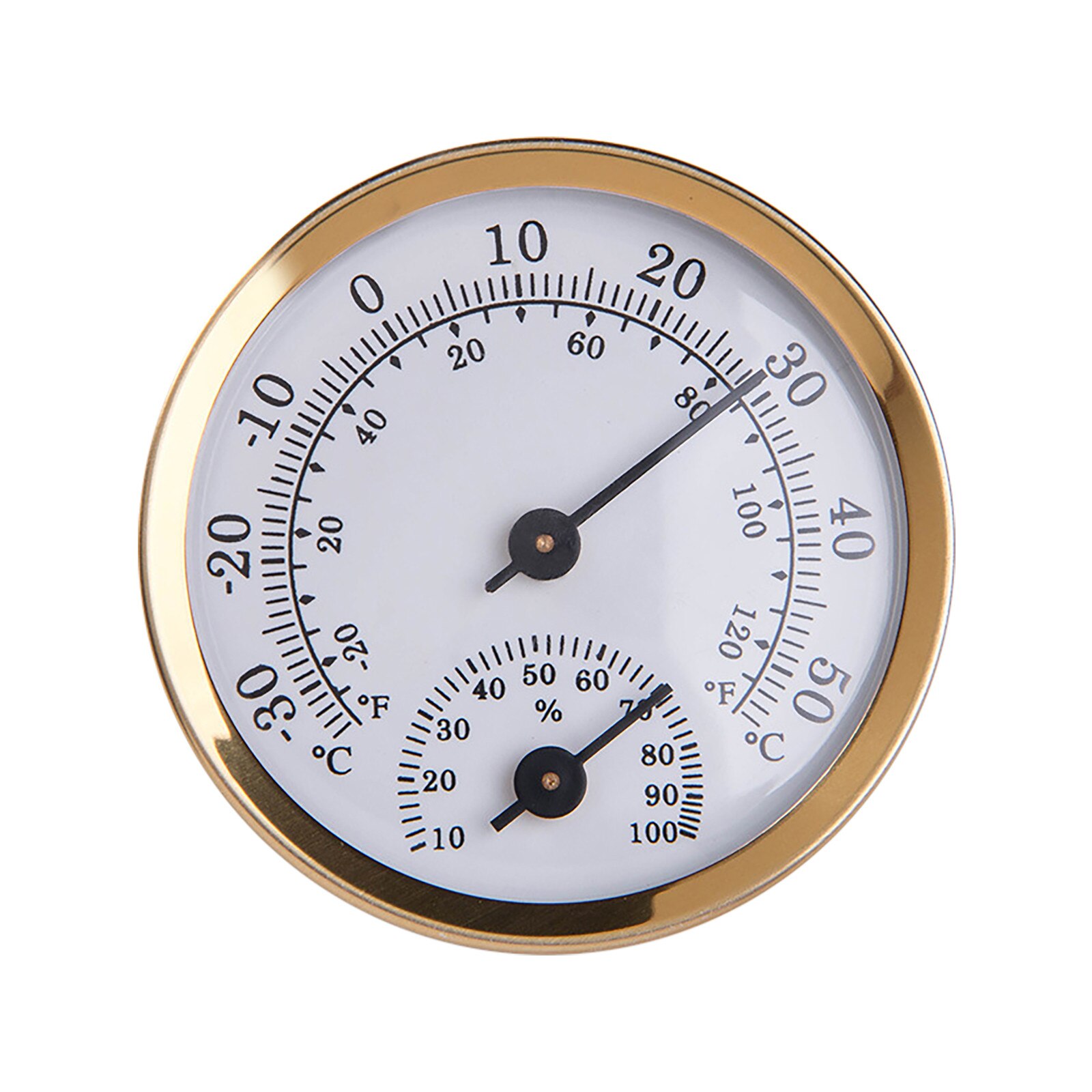 Vægmonteret analog fugtighedsmåler temperatur fugtighedsmåler termometer & hygrometer til sauna rum husstand: B
