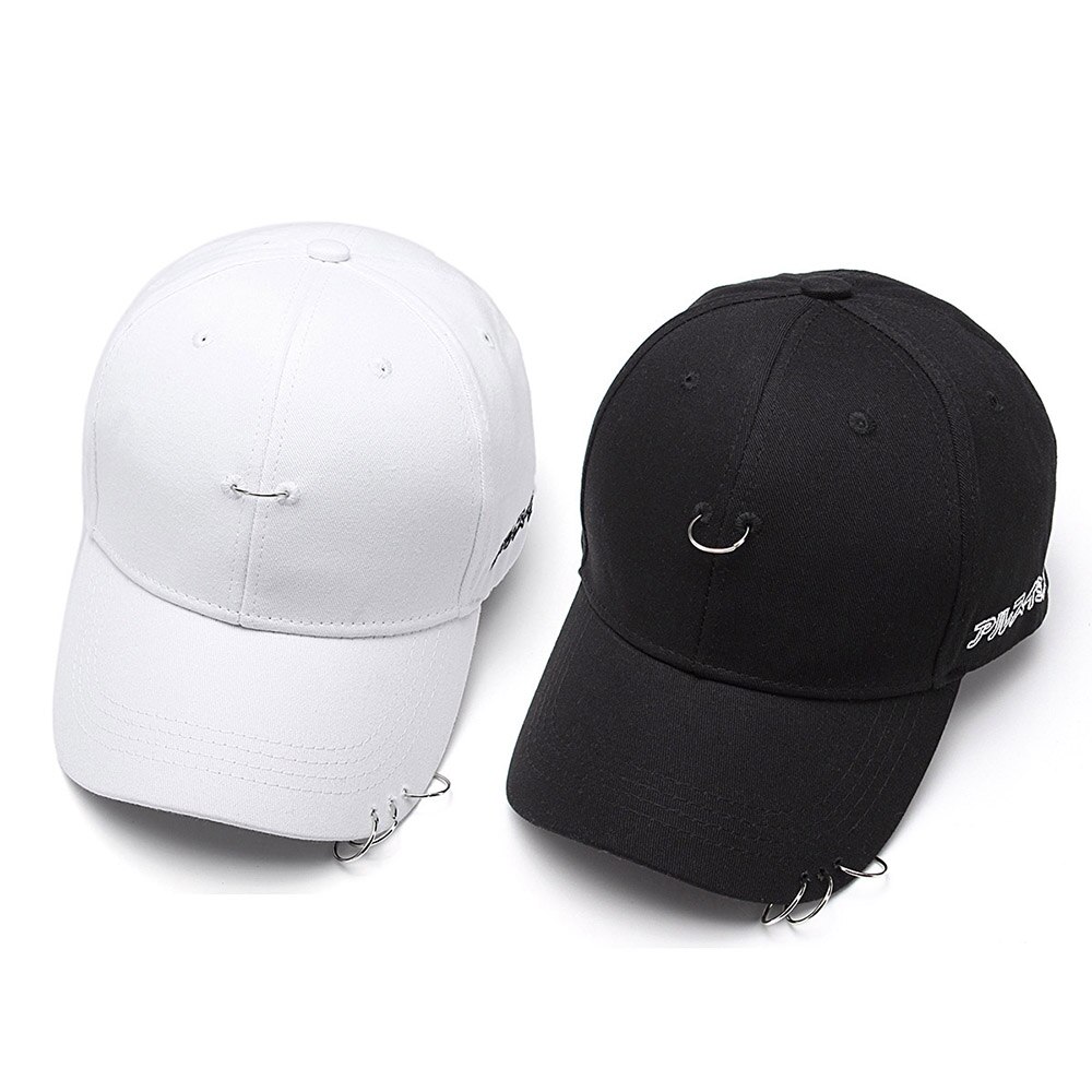 Sport Baseball Cap Unisex Solide Ring Pin Gebogene Hüte Hysterese Casquette Outdoor