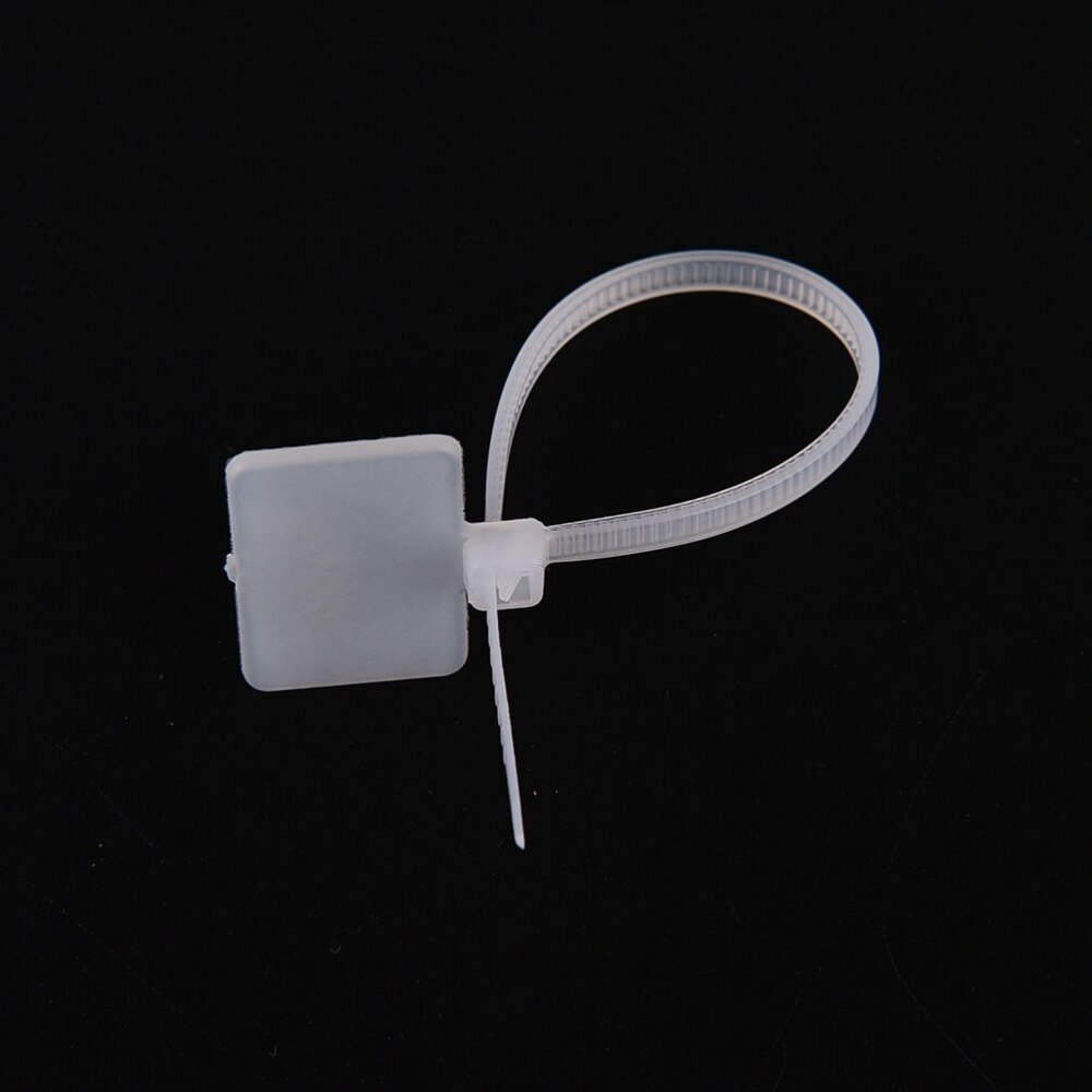 100pcs 11cm Length Self-Locking Nylon Cable Zip Tie Label Network Trim Wrap Loop Wire Straps For Handicrafts