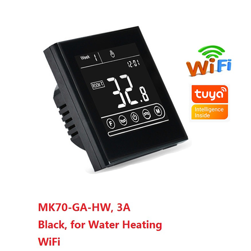 HY525 Water Floor Heating System 3A Smart WIFI Thermostat Central Heating Wiring Centres Hub Controller Actuators for Gas Boiler: MK70-GA-HW