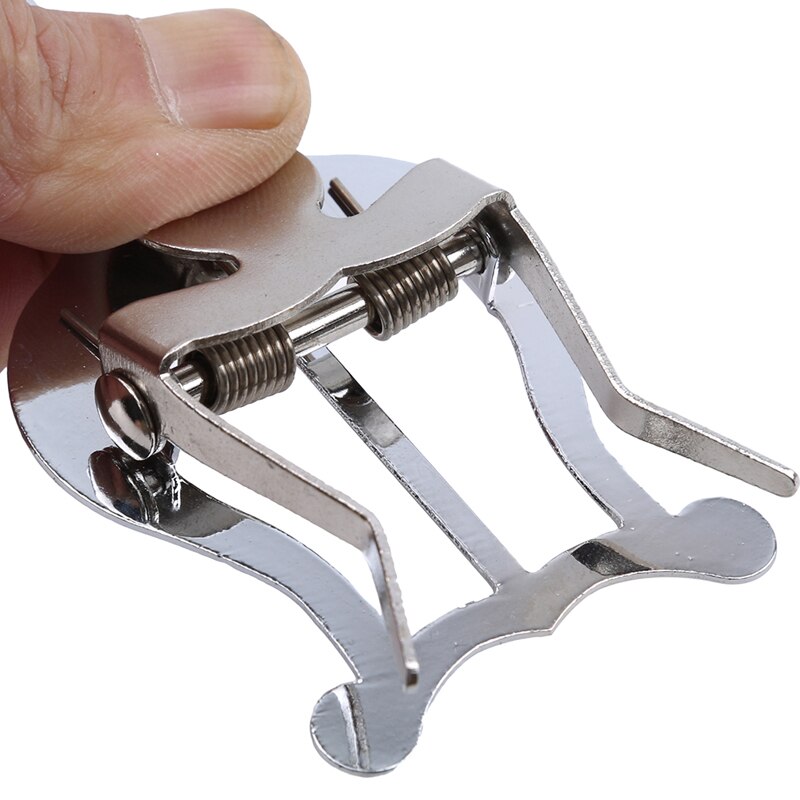 Zilveren marsmuziekbladclip trombone marslier voor trompet trombone