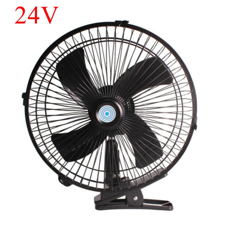 8 INCH 12/24V Car Van Home 2 Speed Airflow Fan Summer Electric Cooling With Clip Universal: 24v