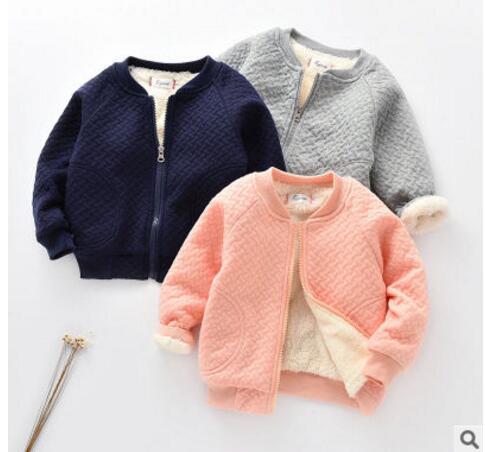 Veste d'hiver et d'automne pour garçons | Vêtements d'extérieur en velours Plus, manteau en coton pour enfants de 0 à 2 ans,