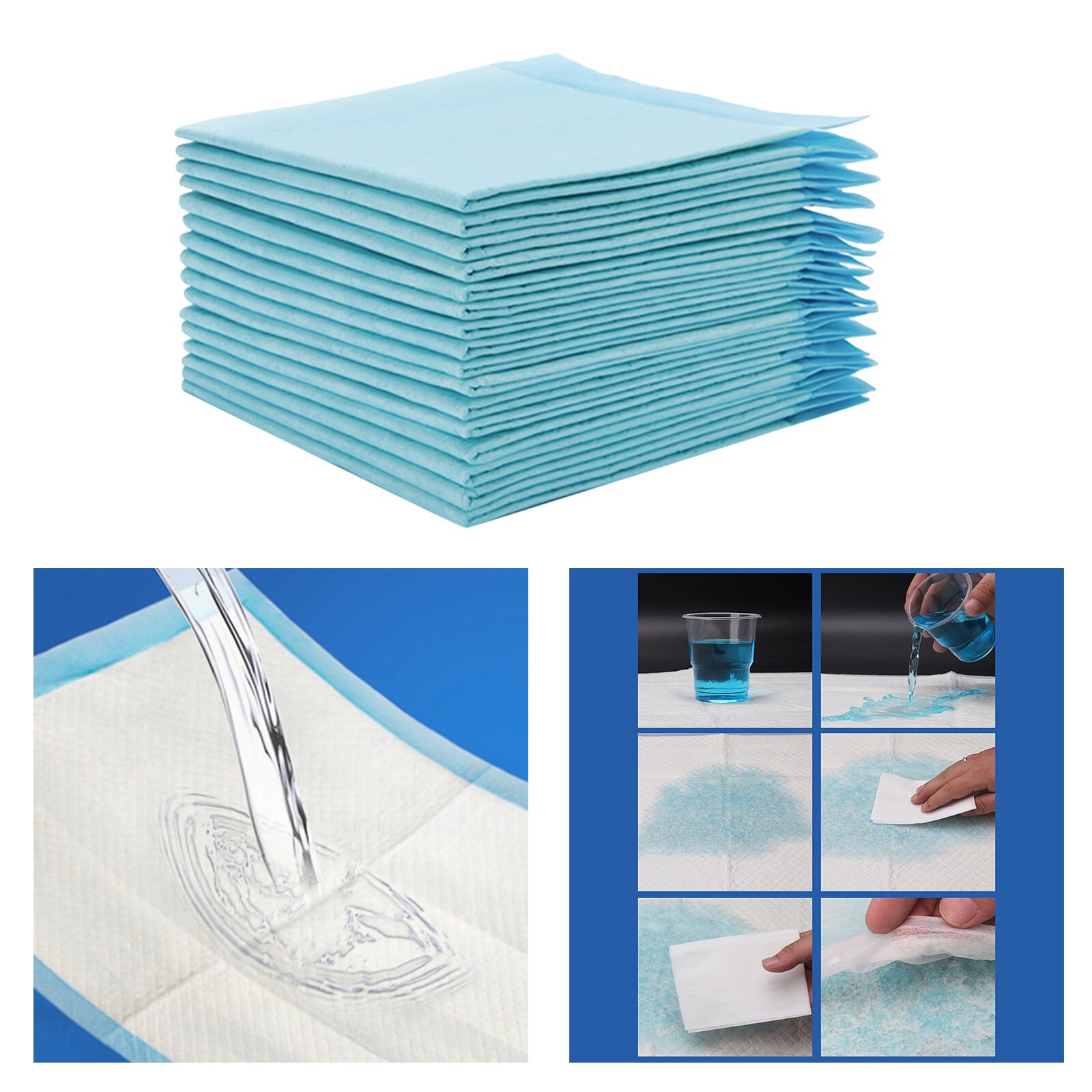 Disposable Changing Pad Liners (15 Pack) Super Soft, Ultra Absorbent Waterproof