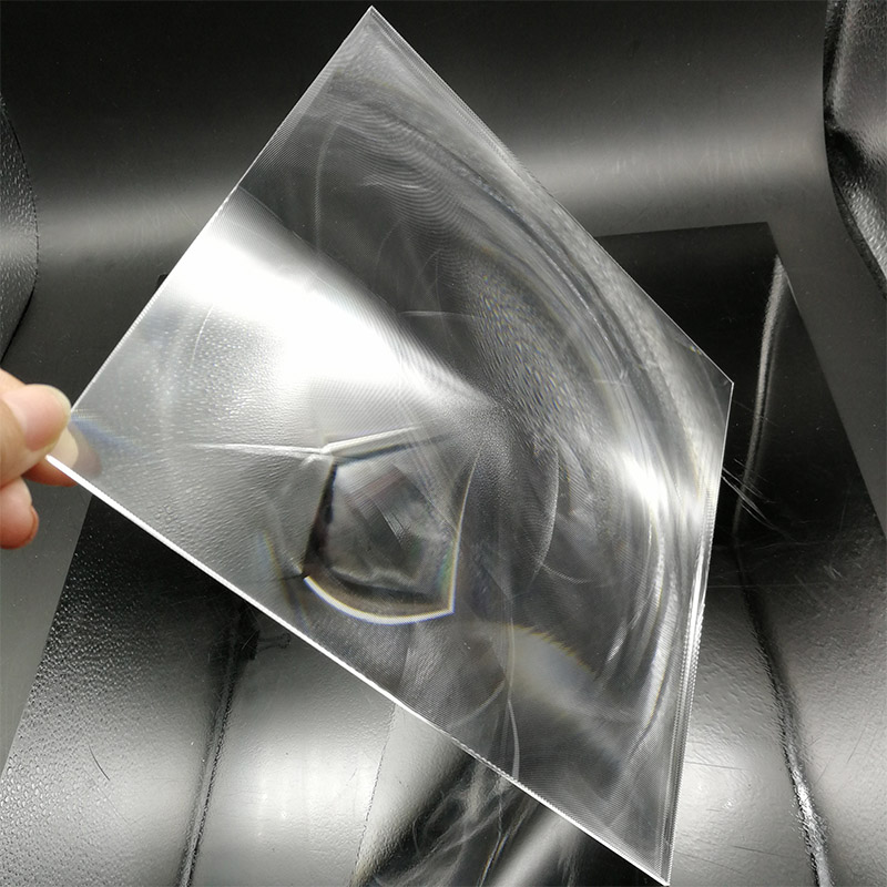 custom lens rectangle optical PMMA fresnel lens with HD fine groove pitch for 88x52mm diy projector kit lens