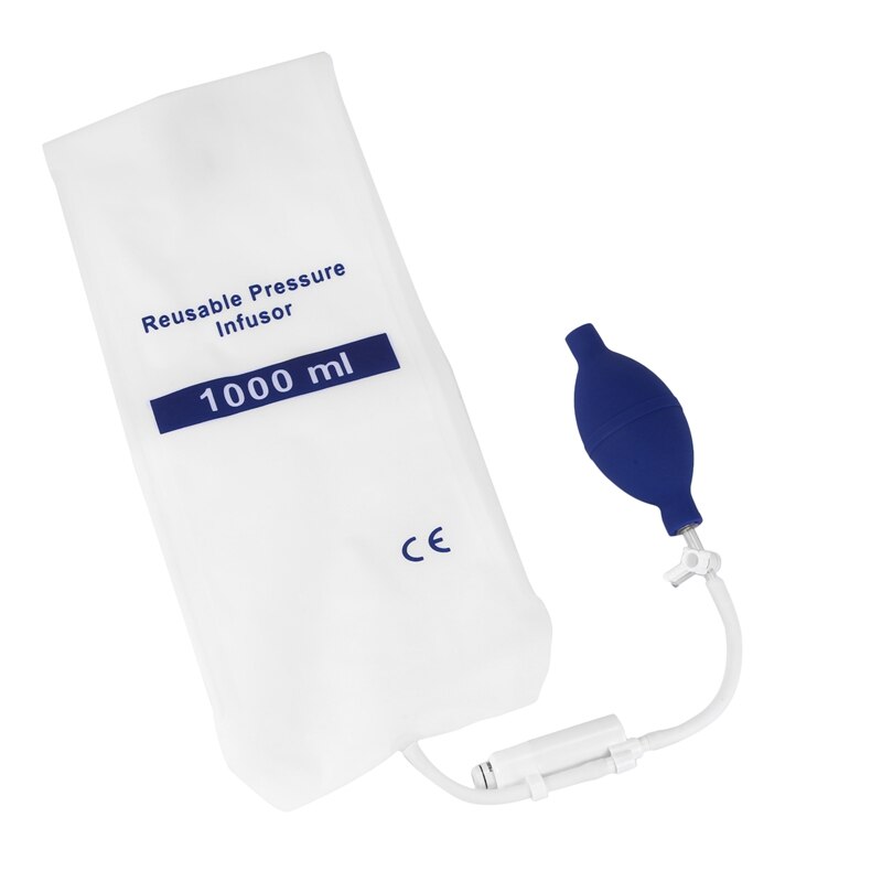 1000Ml Reusable Pressure Infusion Bag With Pressure Display Infusion Pump Pressure Bag