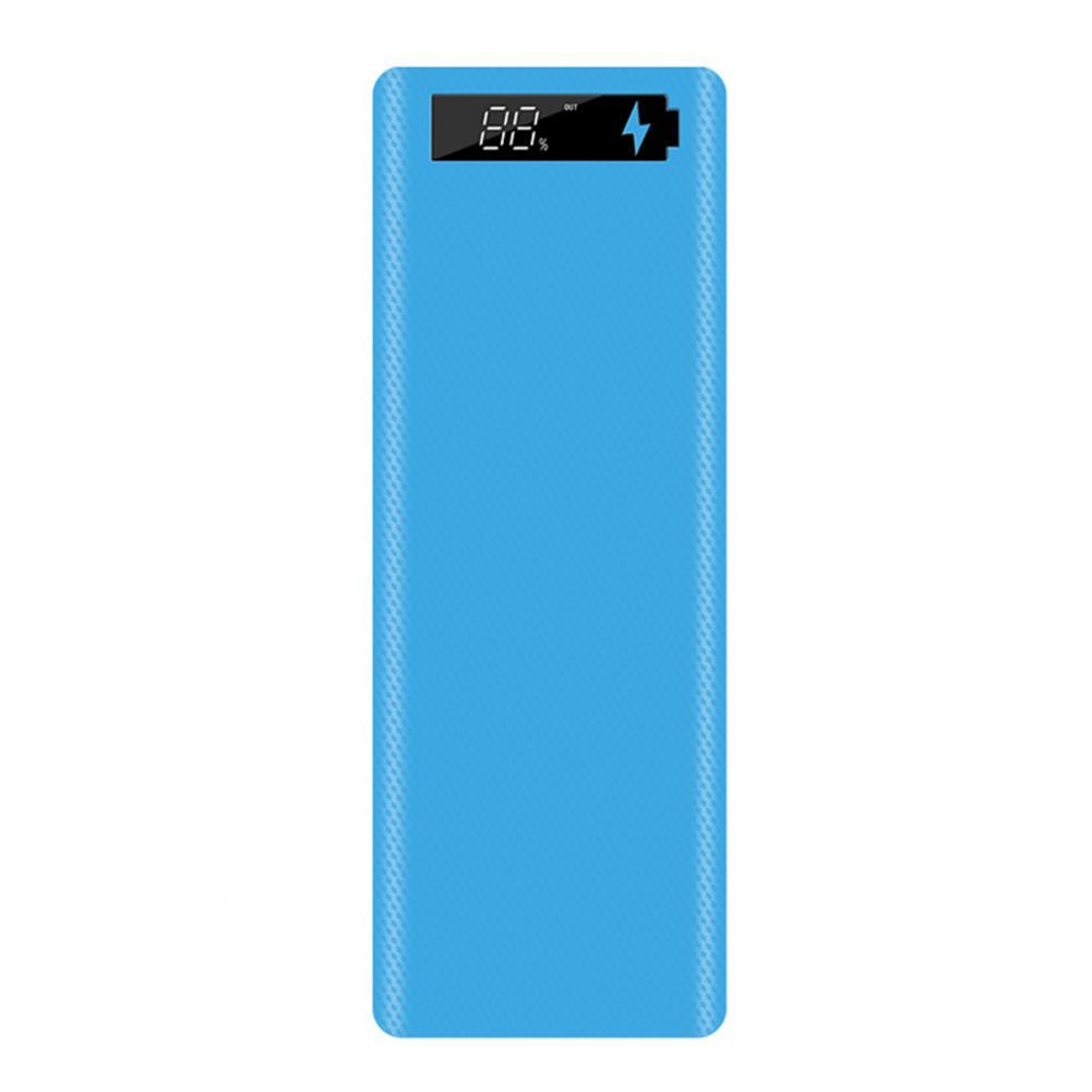 Powerbank-gehäuse, einfarbig, tragbare powerbank-hülle, hochwertige verarbeitung, handy-akkuladegerät, diy-hülle: Lila