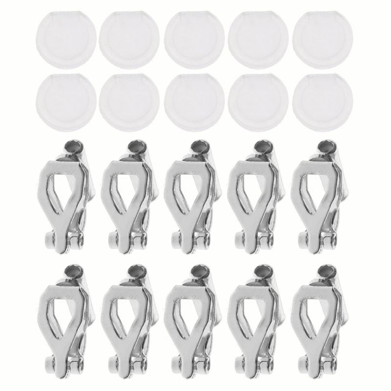 20Pcs Diy Oorbel Converter Met Comfort Oorbel Pads Turn Elke Doorstoken Oorbellen In Clip-On Geen Doorboord sieraden Bevindingen: S