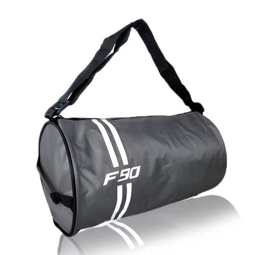 Sport Tas F90 Cilinder Mini Maat Hand Schouderriem Beroemde Turkse Textiel Productie 38 Cm Breedte Diameter 20,5 Cm Grijs