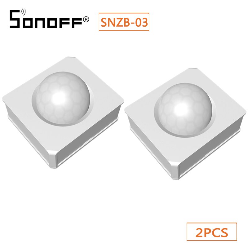 SONOFF Motion Sensor ZigBee Mini Smart Home Real-time 110° Motion Detect Trigger Alarms System Works With ZBBridge eWeLink: 2pieces