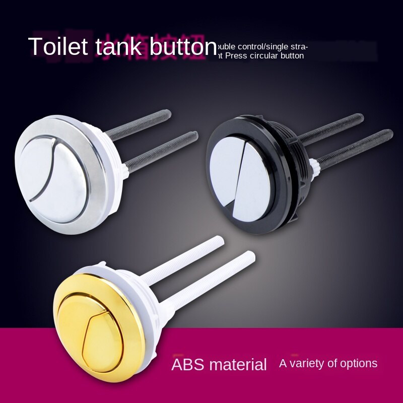 Accessori per pulsanti coprivaso pulsante singolo e doppio rotondo interruttore pulsante coperchio serbatoio wc vecchio stile universale