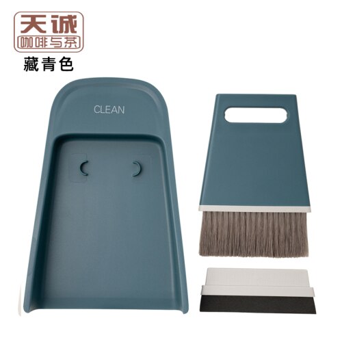 Brosse de nettoyage de comptoir pour grains de café, Machine de broyage, barre de poussière, petit ensemble d'outils pour café: Navy