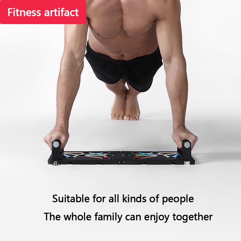Push-up støtte fitnessudstyr i-formet multi-funktion mænds hjemme bryst muskel mave træningsassistent