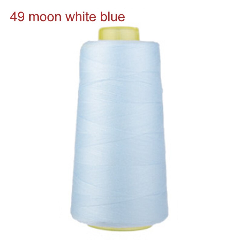 3000 Yards / roll Polyester Thread Multicolor 40S/2 Threads Spool Shirt Dress Sewing Thread Garment Accessories: 49 moon white blue