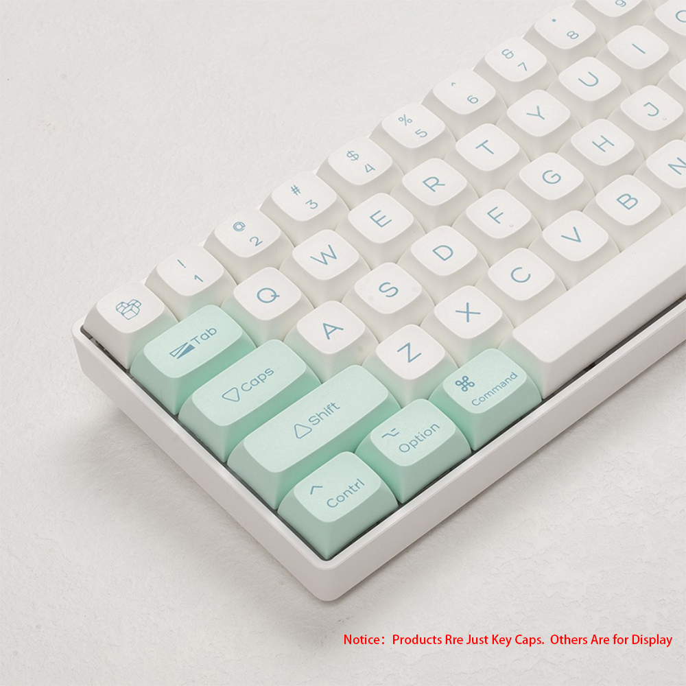 135 Toetsen Ijs Kristal Mint Keycaps Profiel Xda Pbt Dye-Sub Key Cap Voor Cherry Mx Switch Diy Layout Ducky Mechanische Toetsenbord Cap