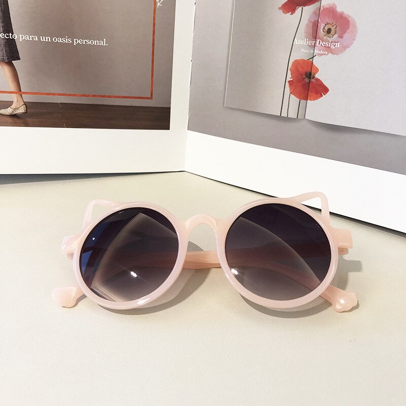 ZUEE-gafas de sol clásicas para niños y niñas, bonitas gafas de sol con dibujos de animales, alas de flores, protección para exteriores